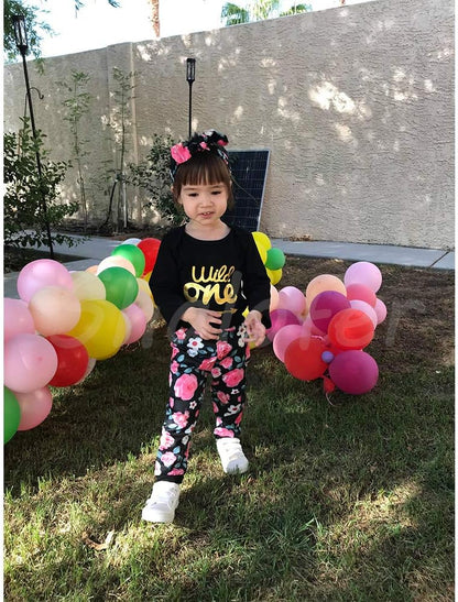 Baby Girl First Birthday Outfit 1St Birthday Girl Wild One Clothes Set